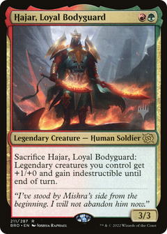 Hajar, Loyal Bodyguard (Promo Pack) [The Brothers' War Promos]-1