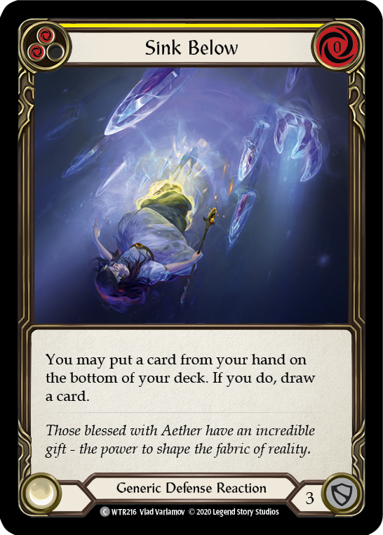 Sink Below (Yellow) [U-WTR216] (Welcome to Rathe Unlimited)  Unlimited Rainbow Foil-2