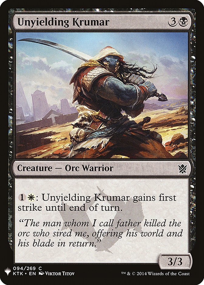 Unyielding Krumar [Mystery Booster]-1