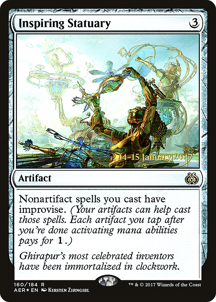 Inspiring Statuary [Aether Revolt Prerelease Promos]-1