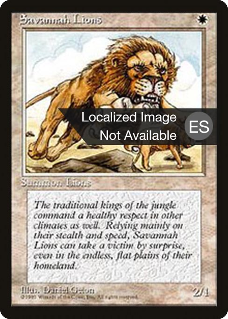 Savannah Lions [Fourth Edition Foreign Black Border]-1