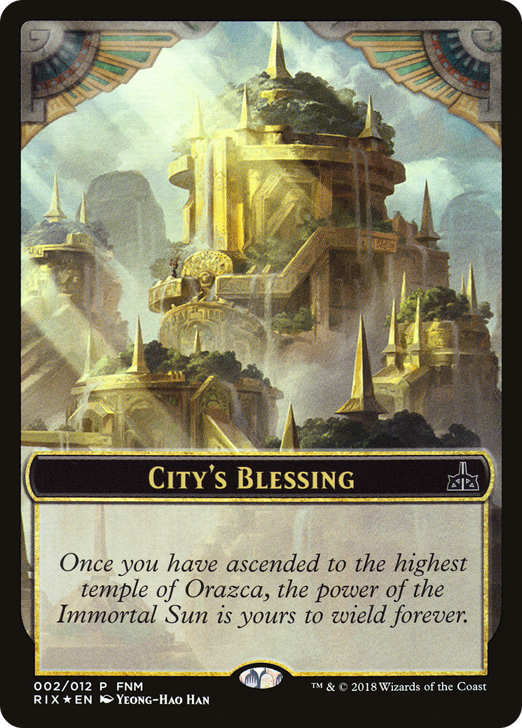 City's Blessing // Elemental Double-Sided Token [Friday Night Magic 2018]-3
