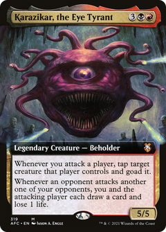 Karazikar, the Eye Tyrant (Extended Art) [Dungeons & Dragons: Adventures in the Forgotten Realms Commander]-1