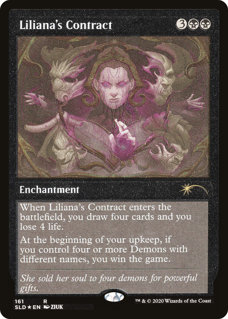 Liliana's Contract (SLD-161★) - Secret Lair Drop Etched Foil-1