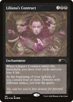 Liliana's Contract (SLD-161★) - Secret Lair Drop Etched Foil-1