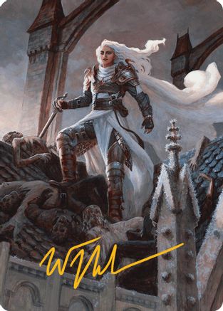 Thalia, Heretic Cathar Art Card (Gold-Stamped Signature) [Innistrad Remastered Art Series]-1