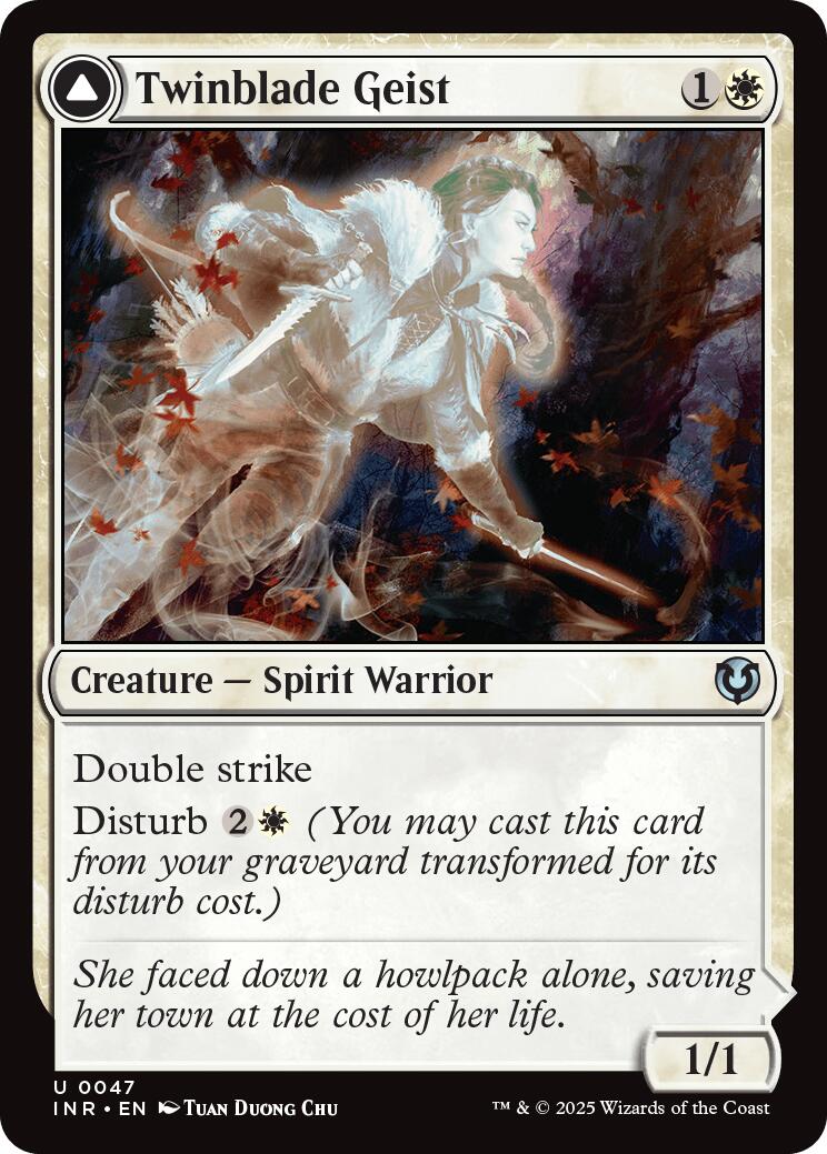 Twinblade Geist // Twinblade Invocation [Innistrad Remastered]-1