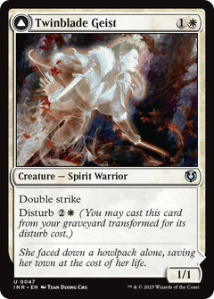 Twinblade Geist // Twinblade Invocation [Innistrad Remastered]-1