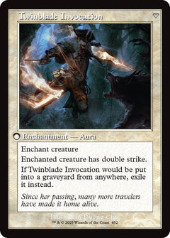Twinblade Geist // Twinblade Invocation (Retro Frame) [Innistrad Remastered]-2