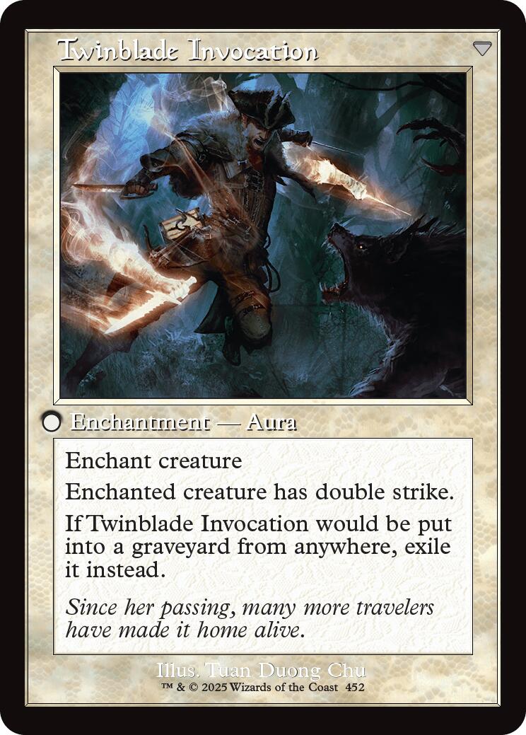 Twinblade Geist // Twinblade Invocation (Retro Frame) [Innistrad Remastered]-2