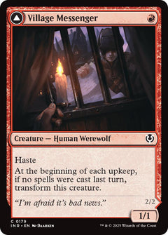 Village Messenger // Moonrise Intruder [Innistrad Remastered]-1