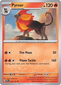Pyroar (016/131) [Scarlet & Violet: Prismatic Evolutions]-1