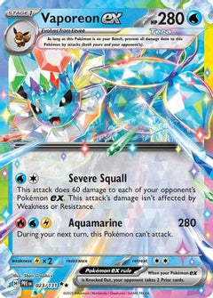 Vaporeon ex (023/131) [Scarlet & Violet: Prismatic Evolutions]-1