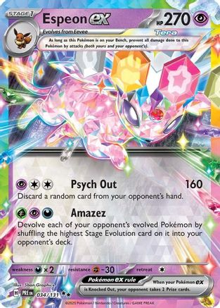 Espeon ex (034/131) [Scarlet & Violet: Prismatic Evolutions]-1
