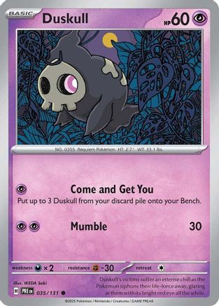 Duskull (035/131) [Scarlet & Violet: Prismatic Evolutions]-1