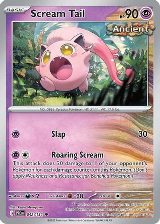 Scream Tail (042/131) [Scarlet & Violet: Prismatic Evolutions]-1