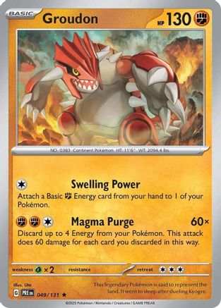 Groudon (049/131) [Scarlet & Violet: Prismatic Evolutions]-1