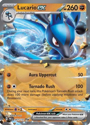 Lucario ex (051/131) [Scarlet & Violet: Prismatic Evolutions]-1
