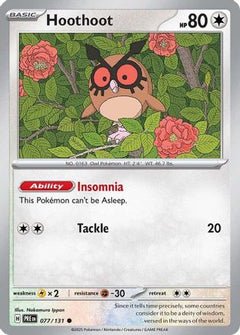 Hoothoot (077/131) [Scarlet & Violet: Prismatic Evolutions]-1