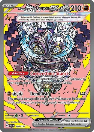 Cornerstone Mask Ogerpon ex (160/131) [Scarlet & Violet: Prismatic Evolutions]-1