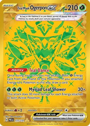 Teal Mask Ogerpon ex (177/131) [Scarlet & Violet: Prismatic Evolutions]-1