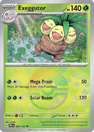 Exeggutor (002/131) (Poke Ball Pattern) [Scarlet & Violet: Prismatic Evolutions]-1