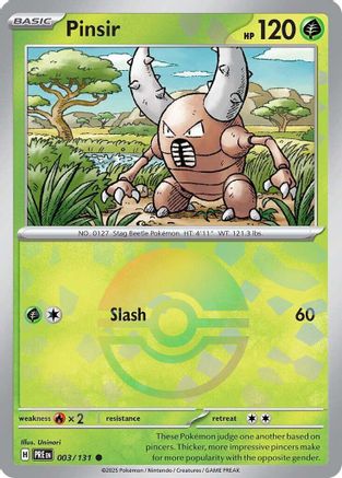 Pinsir (003/131) (Poke Ball Pattern) [Scarlet & Violet: Prismatic Evolutions]-1