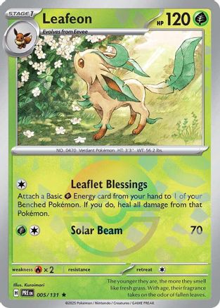 Leafeon (005/131) (Poke Ball Pattern) [Scarlet & Violet: Prismatic Evolutions]-1