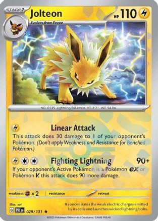Jolteon (029/131) (Poke Ball Pattern) [Scarlet & Violet: Prismatic Evolutions]-1