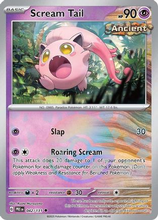 Scream Tail (042/131) (Poke Ball Pattern) [Scarlet & Violet: Prismatic Evolutions]-1