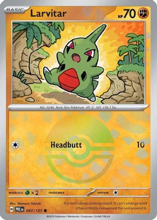 Larvitar (047/131) (Poke Ball Pattern) [Scarlet & Violet: Prismatic Evolutions]-1