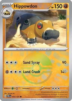 Hippowdon (053/131) (Poke Ball Pattern) [Scarlet & Violet: Prismatic Evolutions]-1