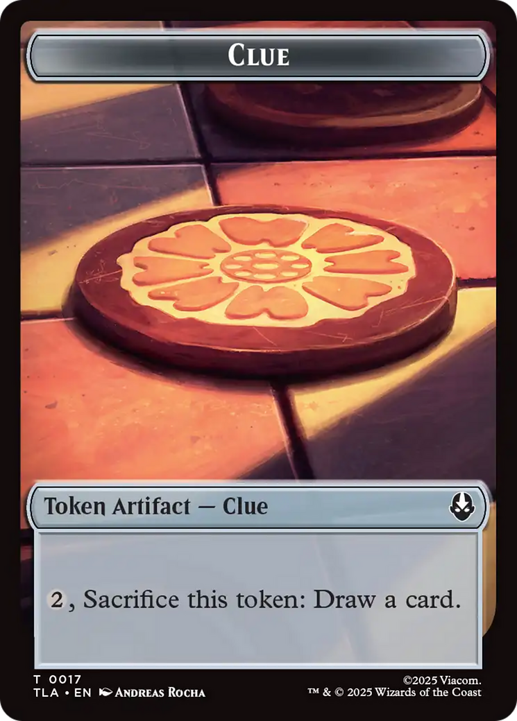 Monk // Clue (0017) Double-Sided Token [Avatar: The Last Airbender Tokens]-2