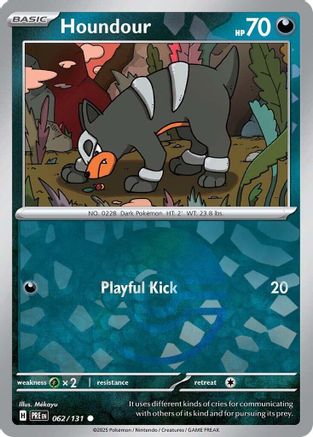 Houndour (062/131) (Poke Ball Pattern) [Scarlet & Violet: Prismatic Evolutions]-1