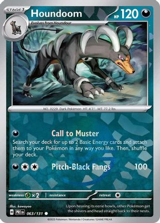 Houndoom (063/131) (Poke Ball Pattern) [Scarlet & Violet: Prismatic Evolutions]-1