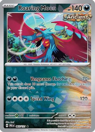 Roaring Moon (065/131) (Poke Ball Pattern) [Scarlet & Violet: Prismatic Evolutions]-1