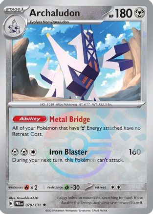 Archaludon (070/131) (Poke Ball Pattern) [Scarlet & Violet: Prismatic Evolutions]-1