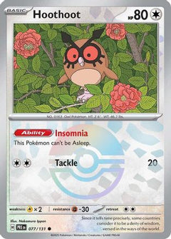 Hoothoot (077/131) (Poke Ball Pattern) [Scarlet & Violet: Prismatic Evolutions]-1