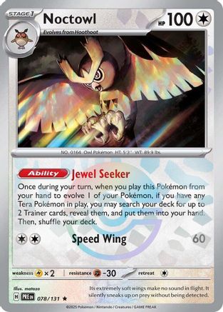 Noctowl (078/131) (Poke Ball Pattern) [Scarlet & Violet: Prismatic Evolutions]-1