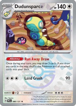 Dudunsparce (080/131) (Poke Ball Pattern) [Scarlet & Violet: Prismatic Evolutions]-1