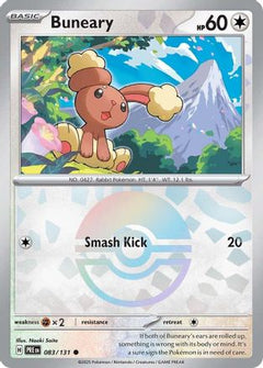 Buneary (083/131) (Poke Ball Pattern) [Scarlet & Violet: Prismatic Evolutions]-1