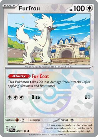 Furfrou (088/131) (Poke Ball Pattern) [Scarlet & Violet: Prismatic Evolutions]-1