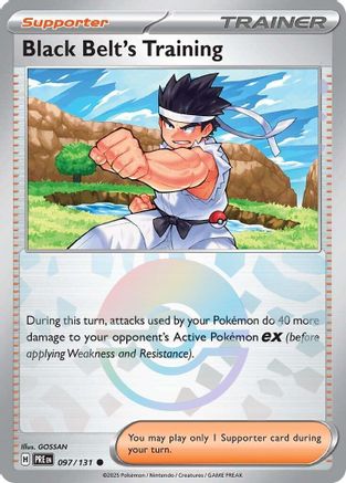 Black Belt's Training (097/131) (Poke Ball Pattern) [Scarlet & Violet: Prismatic Evolutions]-1