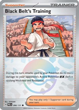 Black Belt's Training (098/131) (Poke Ball Pattern) [Scarlet & Violet: Prismatic Evolutions]-1