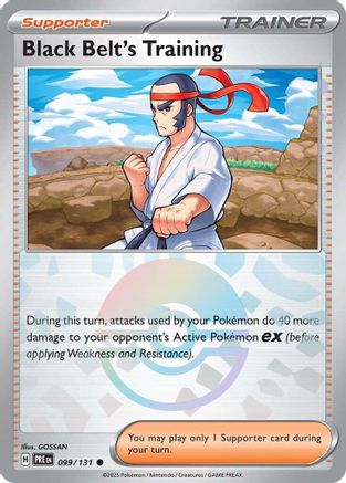 Black Belt's Training (099/131) (Poke Ball Pattern) [Scarlet & Violet: Prismatic Evolutions]-1