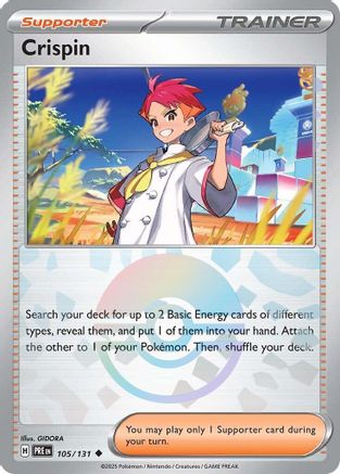 Crispin (105/131) (Poke Ball Pattern) [Scarlet & Violet: Prismatic Evolutions]-1