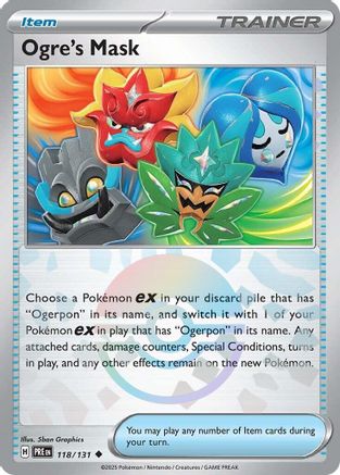 Ogre's Mask (118/131) (Poke Ball Pattern) [Scarlet & Violet: Prismatic Evolutions]-1