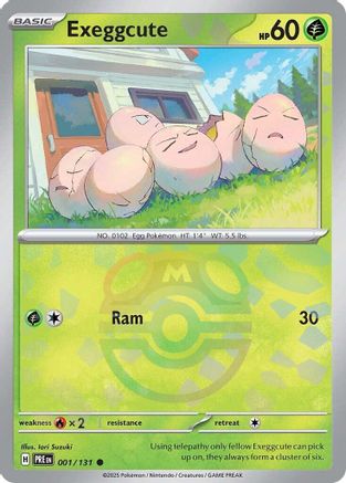 Exeggcute (001/131) (Master Ball Pattern) [Scarlet & Violet: Prismatic Evolutions]-1