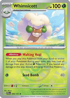 Whimsicott (008/131) (Master Ball Pattern) [Scarlet & Violet: Prismatic Evolutions]-1