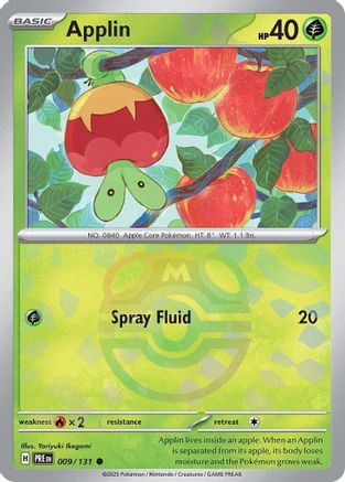Applin (009/131) (Master Ball Pattern) [Scarlet & Violet: Prismatic Evolutions]-1